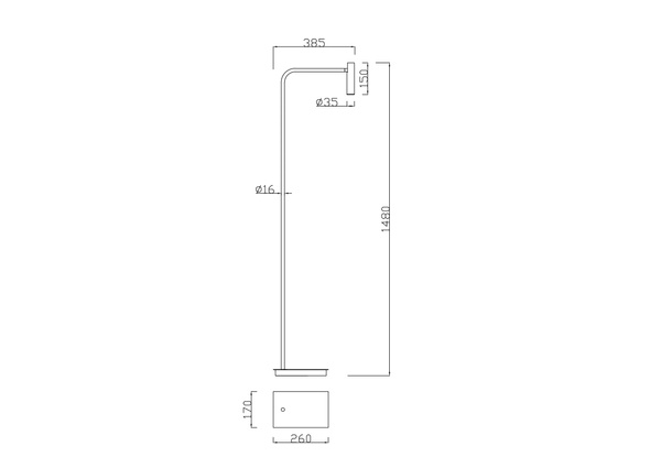 Торшер MJ-Light 7009F BK MJ7009F фото