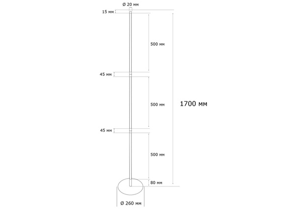 Торшер MJ-Light KONO FLOOR 3200K BK 15008 MJ15008 фото