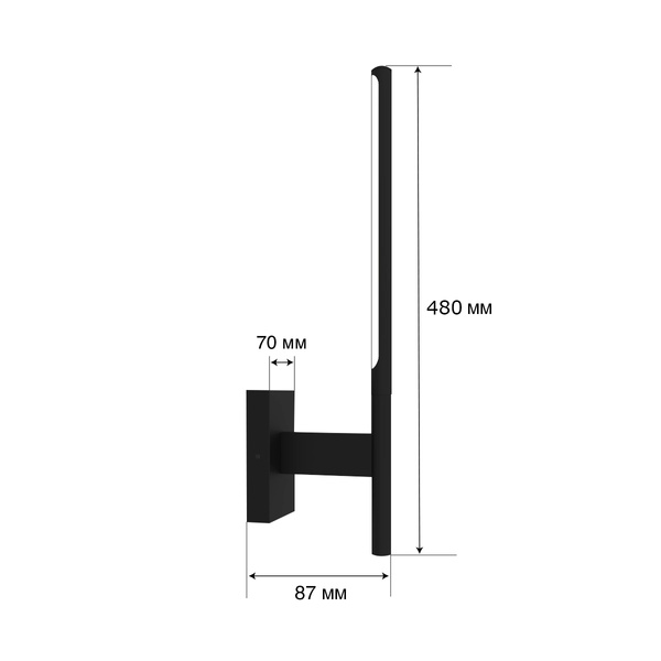 Настінний світильник MJ-Light KONO UP 3200K BK 15017 MJ15017 фото